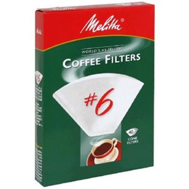 40Count No.6 White Cone Coffee Filters Walmart Canada