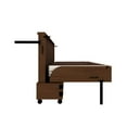 thumbnail image 3 of Pemberly Row Queen Solid Wood Mobile Murphy Cabinet Bed in Brown, 3 of 7