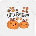 thumbnail image 4 of Inktastic Little Brother Pumpkins with Fall Leaves Boys Toddler T-Shirt, 4 of 5