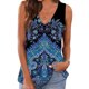 thumbnail image 1 of Minnieouse Camiseta sin mangas con cuello en V sin mangas con estampado bohemio para mujer Prendas para la parte del cuerpo Azul 3XL Minnieouse AP002039-18, 1 of 4