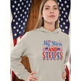 thumbnail image 2 of Oh My Stars And Stripes Hoodie Women -Image by Shutterstock, Female x-Large, 2 of 4