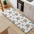 thumbnail image 5 of White Highland Cow Blue Truck Pattern Kitchen Rug Mat,Kitchen Runner Rugs Non Skid Washable,Decorative Kitchen Floor Mats for Kitchen,Sink,Laundry,17"x47.2", 5 of 7