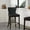 Black, variant on Blair Modern Wood Upholstered Barstool in Stone - Set of 2