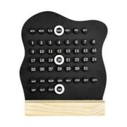 deevoka Desk Calendar Aesthetic Creative Desk Decoration for Dorm Restaurant Kitchen Black