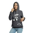 thumbnail image 2 of Oversize Lined Cat Dog Pouch Hoodie Casual Print Pet Carrier Kangaroo Pocket Hooded Sweatshirts Animal Holder Pullover Tops, 2 of 3