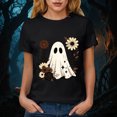 thumbnail image 5 of mgoYE Halloween Tshirts Women Plus Size Halloween Shirts Crew Neck Loose Tee Tunic Tops Womans Shirts(Black,S), 5 of 8