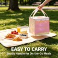 thumbnail image 4 of Insulated Cake Bag | Oimcto Non-Woven Portable Cooler with Zipper, Aluminum Foil Thermal Bag for Cake, Pizza & Catering (35X35X40Cm), 4 of 6