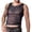 Black, variant on QSAWXQZ Men's Mesh Tank Top Crew Neck Sleeveless Sheer Net Shirt Casual Layer for Party Free Size