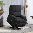 thumbnail image 2 of HOMCOM Fauteuil Releveur, Fauteuil Inclinable Électrique avec Pochette Latérale, Télécommande, Noir, 2 of 10