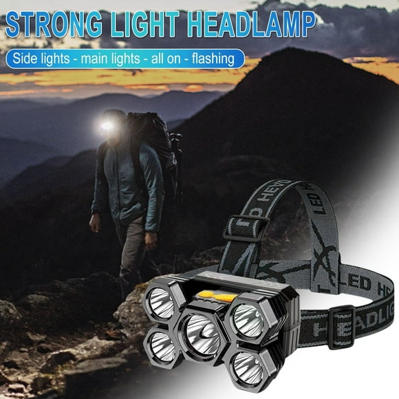 TUWABEI Rechargeable Headlamp, Led Headlamp, Waterproof Head Lights For Forehead, Hard Hat Light, Adjustable Head Flashlight For Adults, Bright Coast Headlamp for Outdoor Camping, Hiking, Running