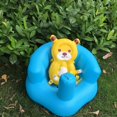 thumbnail image 5 of KAIYANG Asiento de aprendizaje para bebé, asiento inflable multifunción, asiento de apoyo para bebé, blanco y rosa, 5 of 5
