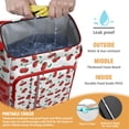 thumbnail image 3 of Red Cherry Print Backpack Cooler, Insulated Leakproof Lunch Bag for Outdoor Adventures and Summer Fun, 3 of 5