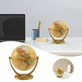 thumbnail image 2 of Retro Rotating World Globe Earth Antique Home Desktop Decor Geography Educational Learning Map School Supplies, 2 of 4