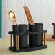 thumbnail image 5 of Estante para utensilios de cocina negro, 5 of 5