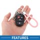 thumbnail image 4 of Llavero para Automóvil Unique Bargains Llavero Universal con Anillo para Llaves de Fob para el Hogar Aleación de Zinc Tono Plateado Rosa 2 Pcs, 4 of 6