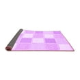 thumbnail image 2 of Ahgly Company Indoor Square Checkered Purple Modern Area Rugs, 6' Square, 2 of 4
