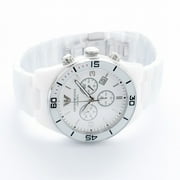 Emporio Armani White Ceramic Chronograph Ladies Watch 43mm AR1424
