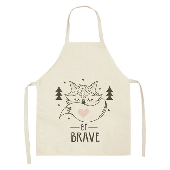 Harpily Apron Sleeve 1pc Parent Adult The Family Kitchen Lovely Print Linen Family Aprons