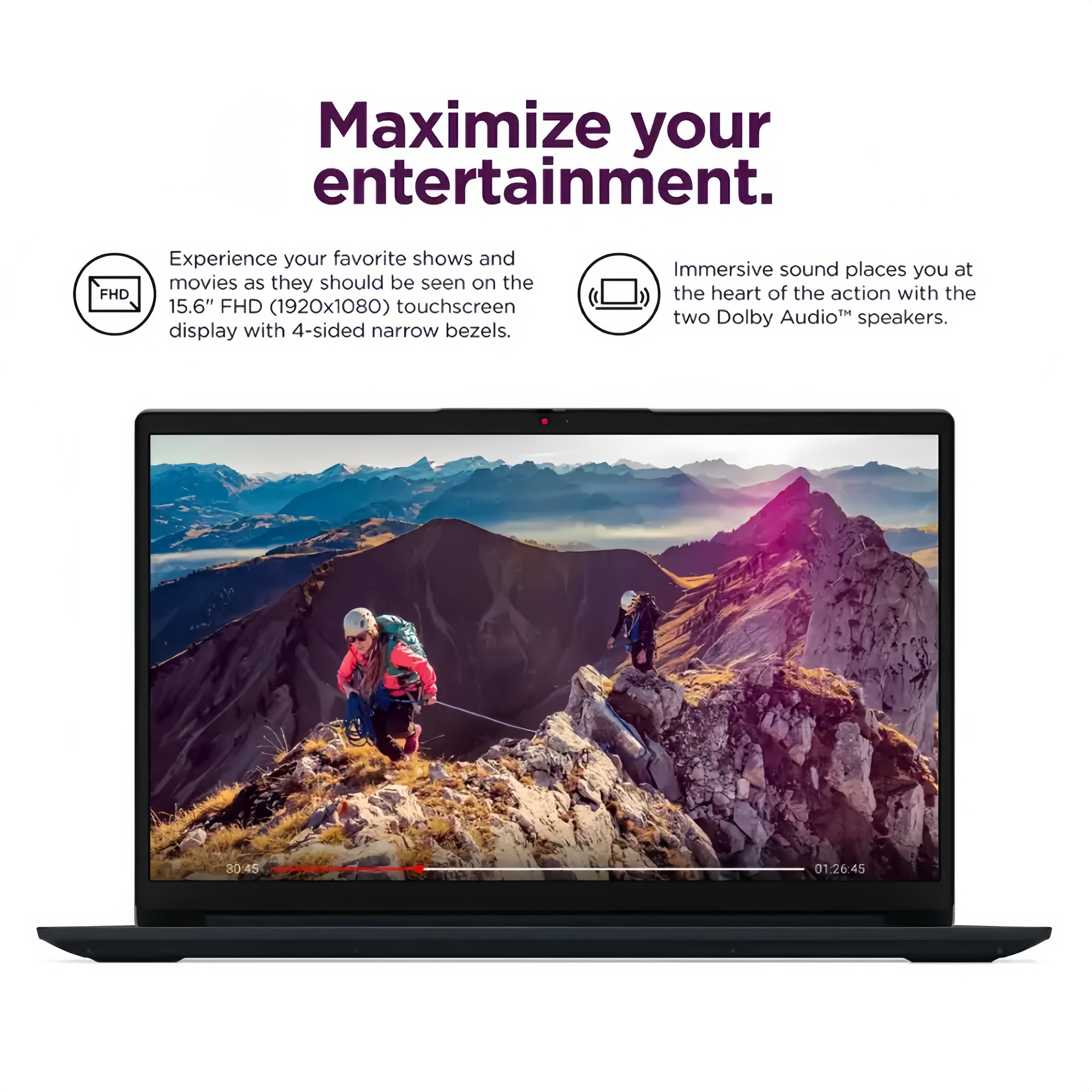 Lenovo IdeaPad 1i 15.6" FHD Touchscreen Laptop, Intel 13th Gen Core i5-1335U, Copilot AI, Webcam with privacy shutter, Numeric Keypad, Wi-Fi 6, Windows 11 Home, w/Mouse (16GB RAM | 1TB PCIe SSD)