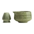 thumbnail image 1 of Ceramic Matcha Bowl Tazón de té de para mezclar, con soporte para , hecho a mano para amantes del té de café con leche amigo, 1 of 8