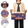 thumbnail image 4 of 2pcs Foldable Iron Frame Storage Basket Open Basket Bins Versatile Organizer for Laundry Bathroom Closet 16.9” x 11.4” x 7.7” Hand-drawn Halloween Pumpkins, 4 of 7