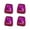 Purple, variant on 4-Pack Manual Pencil Sharpener, Double-Hole Portable Sharpener with Container for Kids & School, Compact Flip-Top Sharpener for Classroom & Colored Pencils