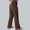 thumbnail image 6 of Lenago Womens Sweatpants Solid Color Elastic Waistband Sports Leisure Belt Pocket Sweatpants Long Pants Sweatpants for Women, 6 of 8