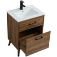 thumbnail image 5 of 24 inch bathroom vanity in walnut brown, 5 of 16