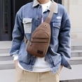 thumbnail image 4 of QTOCIO Thickened Zipper Outdoor Canvas Chest Bag New Men's Chest Bag Messenger Bag Men's Chest Bag, 4 of 6