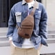 thumbnail image 4 of Bolso de Pecho de Lona para Exteriores con Cremallera Gruesa, Bolso de Pecho para Hombre, Bolso de Mensajero, Bolso de Pecho para Hombre, 4 of 6