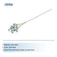 thumbnail image 3 of Flores Artificiales de Gypsophila Azul Oscuro para chicos 3 Ramas 15 Piezas Tacto Real, 3 of 6