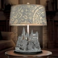 thumbnail image 2 of The Bradford Exchange Lámpara de mesa con escultura iluminada del castillo de Hogwarts de Harry Potter, 2 of 4