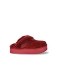 thumbnail image 4 of Joyspun Women's Faux Suede Platform Clog Slippers, 4 of 5