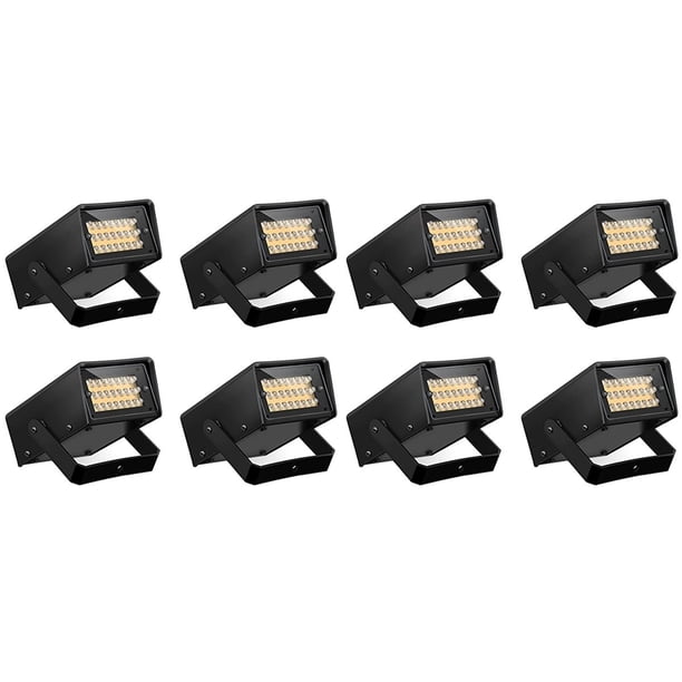8 Piezas de Luces Estroboscópicas para Fiestas, Luces LED Estroboscópicas Brillantes Mini Luces para Fiestas Control de Velocidad de Flash Ajustable Escenario para Fiestas