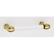 Alno A870-4 Royale 4" Center To Center Acrylic Bar Cabinet Handle / Drawer Pull - Brass