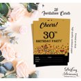 thumbnail image 5 of Darling Souvenir Brown Birthday Invitation Card Printable Elegant Fill or Write In Blank Party Invites 28 Pcs 5 x 7 Inches, 5 of 5