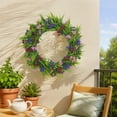 thumbnail image 2 of Spring Door Wreath Winter Wreath Artificial Greenerys Suitable for Wall Decoration for Indoor and Outdoor Holiday Decor, 2 of 6