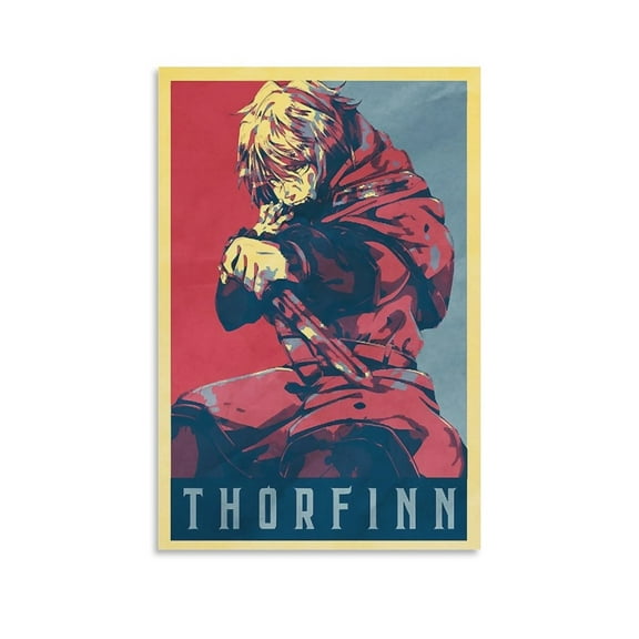 Thorfinn Vinland Saga Poster Print Photo Art Painting Canvas Poster Home Decorative Bedroom Modern Decor Posters Gifts 12x18inch(30x45cm)