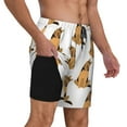 thumbnail image 3 of Haiem German Shepherd Dog Mens Swim Trunks with Compression Liner 2 in 1 Swimming Shorts Stretch Swimwear Quick Dry,Board Shorts-Medium, 3 of 9