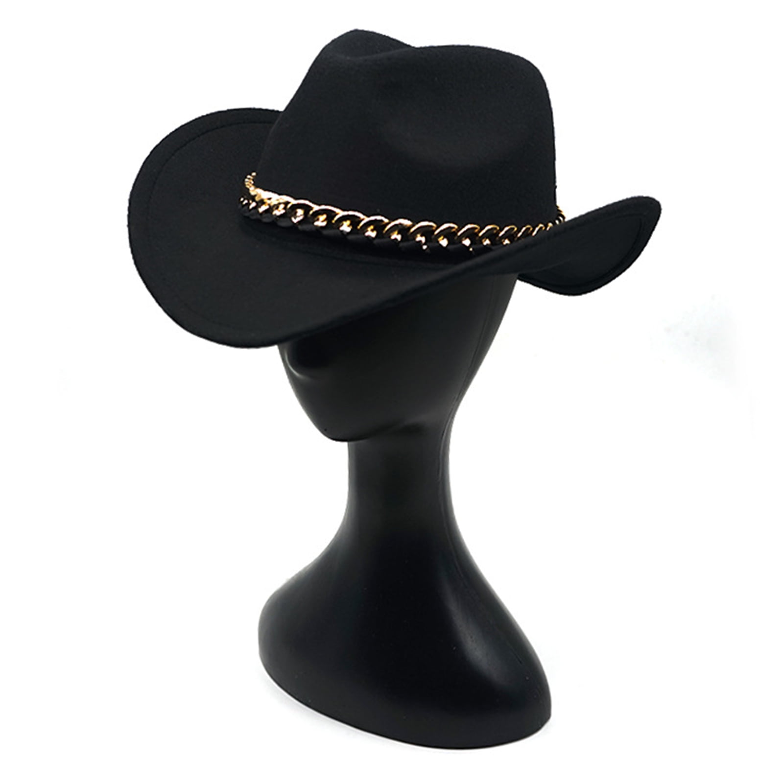Trayknick Unisex Vintage Western Cowboy Hat - Wide Brim