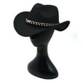 thumbnail image 5 of Trayknick Unisex Vintage Western Cowboy Hat - Wide Brim British Style Jazz Cap for Daily Outings, 5 of 8