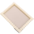 thumbnail image 2 of KAKOWELY decorative picture frames Pearl Picture Frame Wedding Desktop Photo Frame Tabletop Photo Display Frame7.87"X5.91"X0.59", 2 of 4
