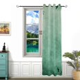 thumbnail image 6 of Floral Border on Green Background Blackout Curtains for Living Room Bedroom 42W/52W x 84L Insulated Window Drapes 1 Panels, 6 of 7