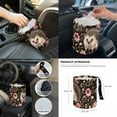 thumbnail image 7 of Yuyamidu Hedgehog Car Seat Covers Front Rear Full Set Pink Flower Steering Wheel Cover Seat Belt Pads Coasters Waste Bin Armrest Cover Cup Holders Rearview Mirror Cover Handbrake Cover Set, 14 PCS, 7 of 7
