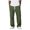 Army Green_009, variant on Mens Pants Casual Loose Hemp Drawstring Elastic Waist Trousers Lightweight Wide Leg Linen Pant with Pocket Red L