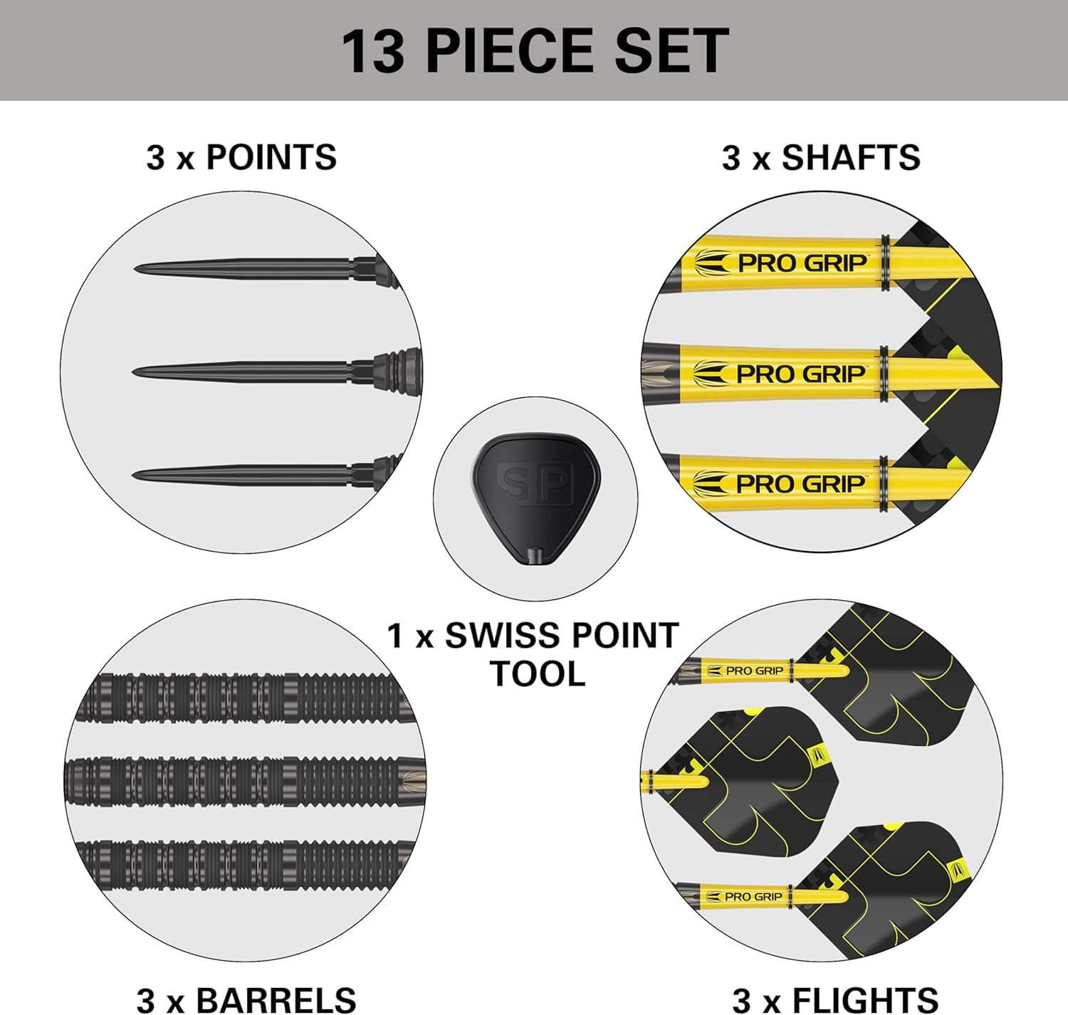 Target Darts Bolide Void 01 22G 90% Tungsten Swiss Point Steel Tip Darts Set