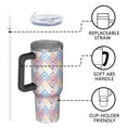thumbnail image 6 of Modern 40oz Tumbler– Stainless Steel Insulated Tumbler with Handle and Straw, Large Capacity Travel Cup for Hot & Cold Drinks, 6 of 6