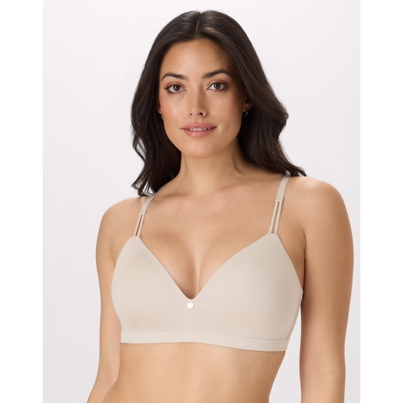 Maidenform Everyday Luxe Wireless T-Shirt Bra Beige Bisque 38C Women's