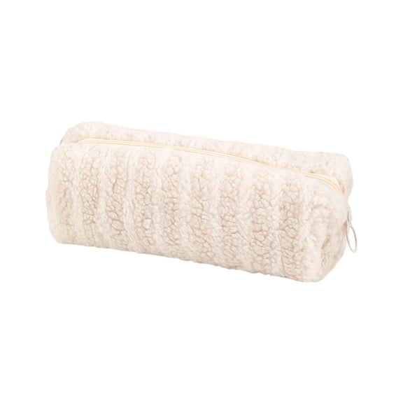 Orangide Plush Pencil Pouch Colorful Furry Makeup Brush Bag for Kids Teens Home Office Organizer, Soft Velvet Pencil Case with Zipper for School