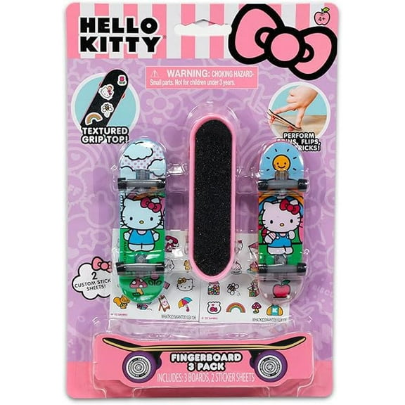 Hello Kitty Fingerboard Textured Grip Top 3 Pack